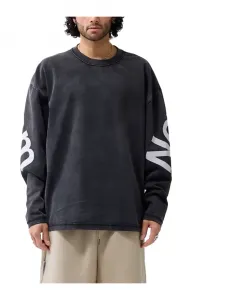 Свитшот с большим логотипом, выцветший черный New Amsterdam Surf Association, черный