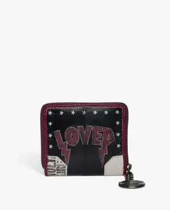 Женский кожаный кошелек Sunny Mini Punk черный Zadig & Voltaire