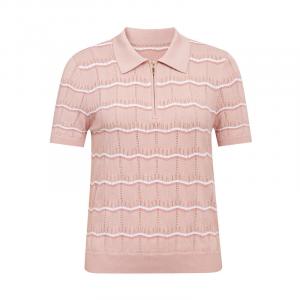 Свитер женский Deep Breath полосатый, розовый / белый