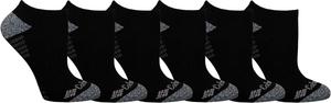 Columbia женские укороченные носки Pique Footbed, 6 пар, Black/Grey Logo