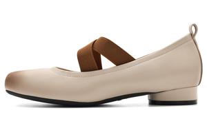 Туфли Мэри Джейн на массивном каблуке 2 см женские BELLE, коричневый