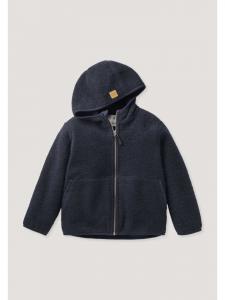 Hessnatur Шерстяная флисовая куртка темно-синего цвета