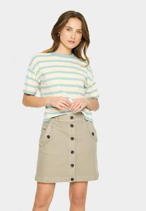 Блуза Saint Tropez LIKAM STRIPED , Fog Blue Surf Stripe/Light Blue