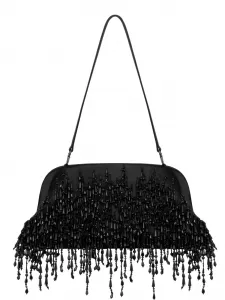 Декорированный клатч Alberta Ferretti, черный