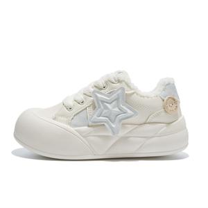 Термические низкие скейтбордские кроссовки Women's Komanic, Ecru