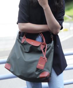 Большая кожаная сумка-бостон, сочетающаяся по цвету с основной сумкой Florist, цвет Green