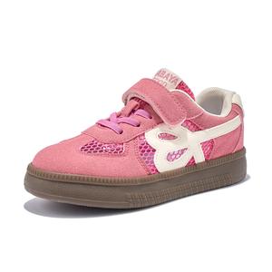 Нескользящие, износостойкие, дышащие низкие детские кроссовки для скейтбординга. Babaya, розовый/красная