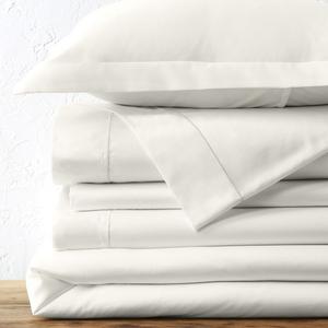 Твердый пододеяльник, имитация или юбка Lands' End No Iron Supima, цвет Ivory