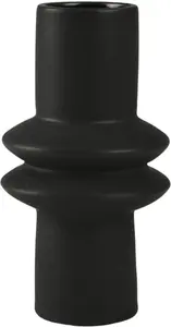 Настольная ваза AM Design "Ваза для цветов с художественными выпуклостями", (1 шт.), декоративная ваза из керамики, высота ок Высота: 19,80 см, Ø 10,50 см, черный