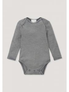 Hessnatur Боди с длинными рукавами темно-синего цвета