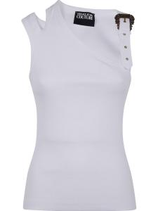 Майка-топ с пряжкой Versace Jeans Couture Baroque, белый