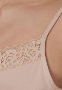 Регулируемая женская нижняя рубашка из кружева Natural Comfort CALIDA, цвет Rose Teint