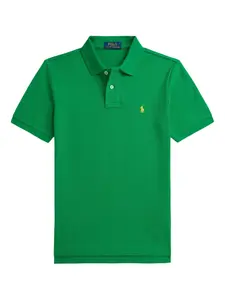 Рубашка поло с вышитым логотипом Polo Ralph Lauren Kids, зеленый