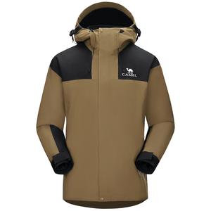 CAMEL Ветровка мужская непромокаемая, Papaya Brown/Phantom Black