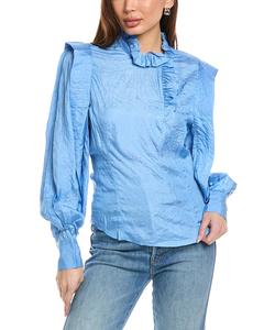 Блузка Isabel Marant E'toile Prian из смесового шелка Isabel Marant Étoile, белый