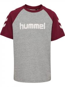 Футболка Hummel с логотипом Hmljr для детей в цвете ШОКОЛАДНЫЙ ТРЮФЕЛЬ Hummel