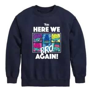 Флисовая толстовка для мальчиков 8-20 лет из фильма «Тролли» Dreamworks, синий