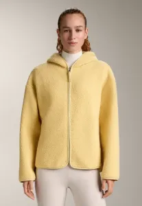Флисовая куртка из искусственной овчины с капюшоном Oysho, Mottled Yellow