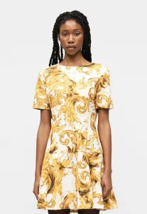Повседневное платье Versace Jeans Couture, White/Gold-Coloured