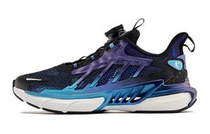 QIAODAN Wind Concentrator 5 амортизирующие, износостойкие низкие детские кроссовки black purple