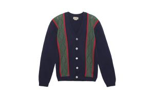 Свитер детский Gucci, темно-синий / зеленый / красный