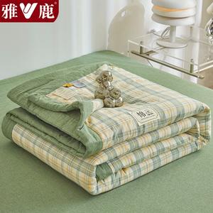 Yalu Одеяло летнее 180х200 см, хлопок Синьцзян, цвет Cute Green Grid