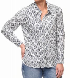 Гретчен Блузка на пуговицах с пальмовым принтом Tulip Clothing, Palms