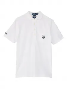 Поло с теннисным гербом Polo Ralph Lauren, белый