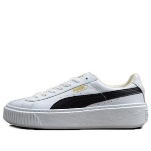 Кроссовки basket platform 'black white' Puma, черный