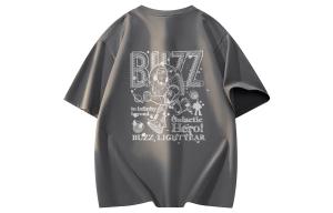 Футболки унисекс с круглым вырезом, узкий прямой крой Disney, темный серый