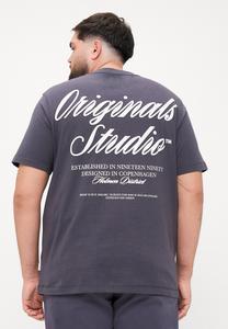 Футболка Jack & Jones JORNORREBRO TYPO, Asphalt/Grey