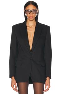 Хлопковый блейзер для пошива Alexandre Vauthier, Black