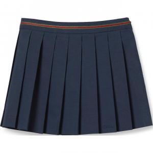 GUCCI SS25 Solid Color Stripes Moderate Skirt Summer Kids' Dark Blue