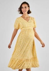 Повседневное платье MATERNITY FIT - FLORAL NURSING MIDI JoJo Maman Bébé, желтый