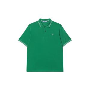 Зеленая поло для мужчин PRADA, зеленый
