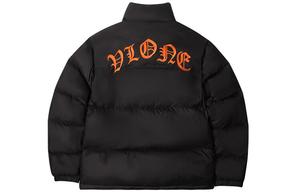 Пуховик Vlone, черный / оранжевый