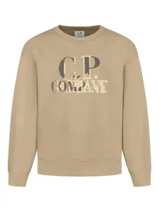 Свитшот с логотипом C.P. Company Kids, нейтральный