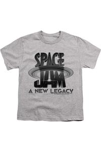 Футболка Space Jam 2 с логотипом, черная, детская, с коротким рукавом Gildan