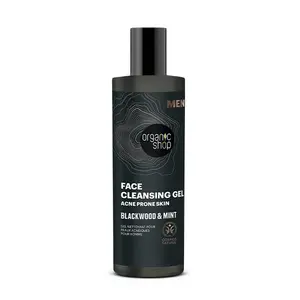 Очищающий гель для лица Face Cleansing Gel Blackwood & Mint Organic Shop, 200 ml