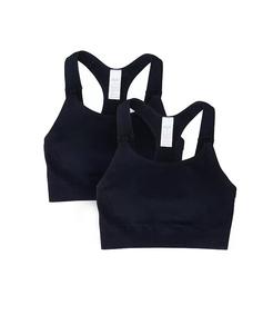 Женский бесшовный спортивный бюстгальтер для беременных и кормящих матерей, комплект из 2 шт Ingrid + Isabel, черный
