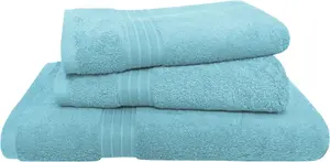 Набор полотенец Dyckhoff "Сиена" 2 полотенца для рук (50х100см), 1 полотенце для душа (70х140см) (3 шт.), цвет aqua