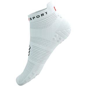 Носки для бега Compressport Pro Racing Socks V4.0 Run Low, цвет White/Black