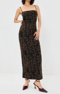 Вязаное платье-комбинация Elise Jersey в цвете Tana Reformation, tana