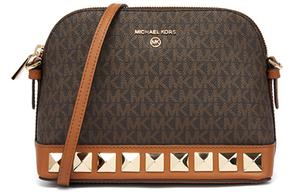 MICHAEL KORS Очаровательная виниловая сумка в виде пельменя Куполообразная сумка через плечо Женская коричневая