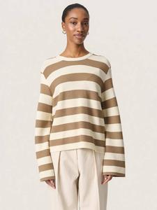 Джемпер из ребристой ткани в полоску от лидии Soaked In Luxury, цвет Elm/White Stripe