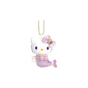 Sanrio Браслет с талисманом Hello Kitty, коллекция Mermaid, плюшевый кулон Purple Dolls высотой 10,5 см