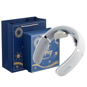 Массажная подушка для шеи перезаряжаемая умная голосовое оповещение поддержание постоянной температуры унисекс AJA-03D-804 AUX