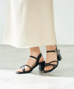 Сандалии с квадратным носком и ремешком Avv, цвет Black