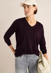 Джемпер Cecil BASIC, Rot/Mottled Dark Purple