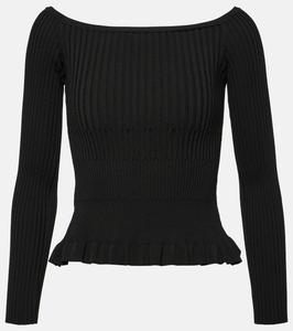 Топ Kent с открытыми плечами Altuzarra, черный